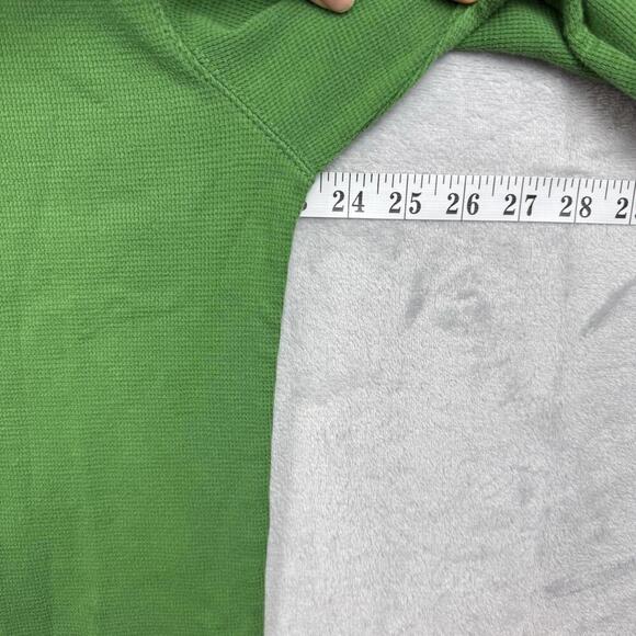 Y2K John Deere Green Long Sleeve Thermal Shirt Size L Logo Graphic Workwear Farm - Picture 6 of 6